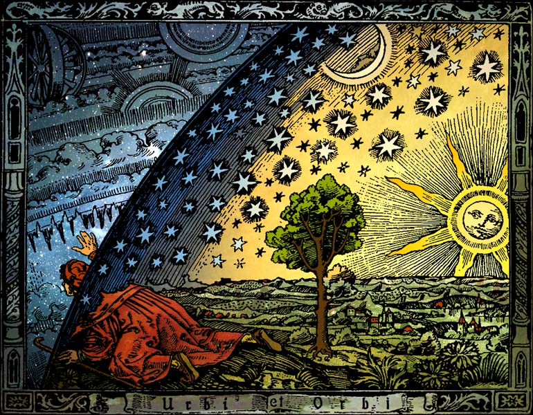 上图:「诺斯底主义 Gnosticism」对灵界的探知(1888年法国弗拉马里翁Flammarion的版画)。希腊文「诺斯 Gnosis」的意思是「知识」,诺斯底主义者持二元论,认为属灵的世界是圣洁的、物质的世界是邪恶的,人只能透过某种神秘知识而得救。诺斯底主义导致了两种极端的倾向:一种是禁欲主义,认为物质的身体毫无价值,所以应该克制己身;一种是放荡主义,认为既然灵性超越了肉体,所以放纵情欲并不影响灵性。诺斯底主义在主后1-3世纪影响了许多宗教,如摩尼教;也渗入早期教会,是教会最早的异端之一,《犹大福音》就是诺斯底主义异端的作品。这种异端认为: 1、既然物质世界是败坏的,那么圣洁的至高神就不可能与物质世界扯上关系。因此,诺斯底主义者发明了各种理论来否定主耶稣的道成肉身。 2、既然物质世界是邪恶的,那么创造天地的耶和华神必定是劣等的恶神,而不是至高的善神。因此,凡是被耶和华神看为恶的人,都成了英雄,如:伊甸园的蛇、该隐、所多玛、蛾摩拉、犹大等;凡是被耶和华神看为善的事,都应该反对,如:婚姻、律法等。 现代诺斯底主义流行于新纪元运动(New Age Movement)中,《达芬奇密码》就是以诺斯底主义为基础的小说。